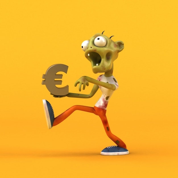 Веселый зомби - 3D персонаж