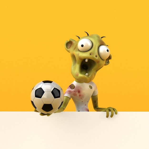 Fun zombie - 3D Illustration