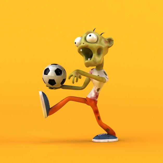 Fun zombie - 3d illustration