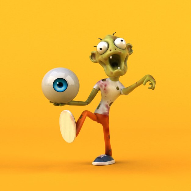 Fun zombie - 3D Illustration