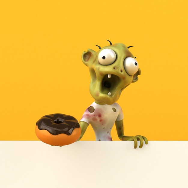 Foto divertente animazione di zombi