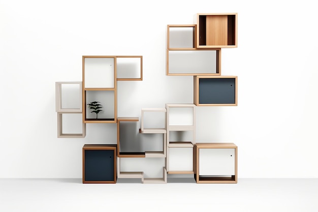 The Functional Beauty of a Modular Shelving System Generative By Ai