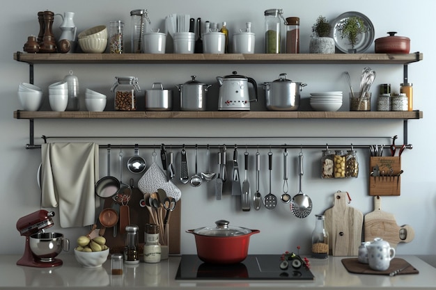 Functional household items such as kitchen gadgets