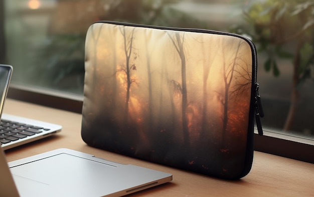 Photo functional laptop protective cover