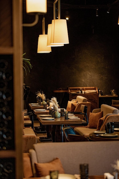 Fund managers team consultation luxury shoe store Blur Canteen foor court dining room