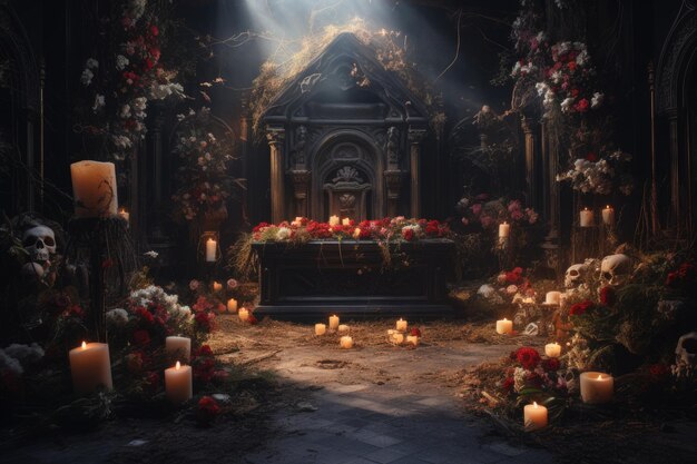 Funeral altar