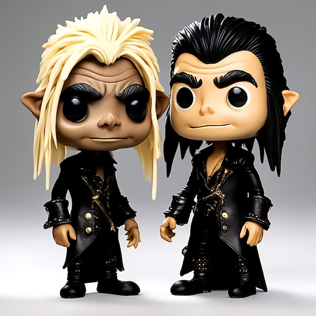 Funk pop Doll Of Jared The Goblin King Black Round Eyes Volumetric Lights Dark Soft Box A Professor