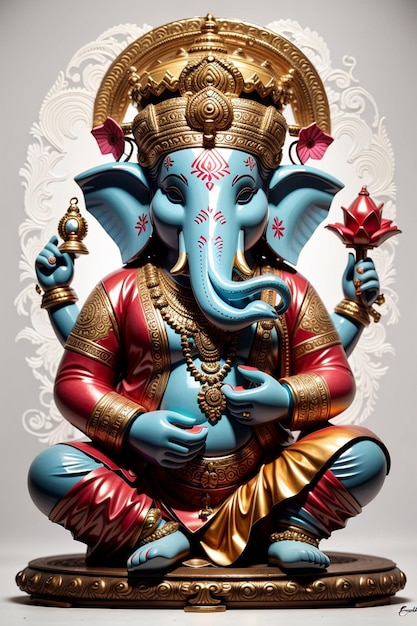 Photo funky lord ganesha with no background