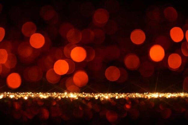 Photo funky red holiday background star defocused gold red bokeh