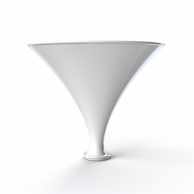 Funnel with white background high quality ultra hd