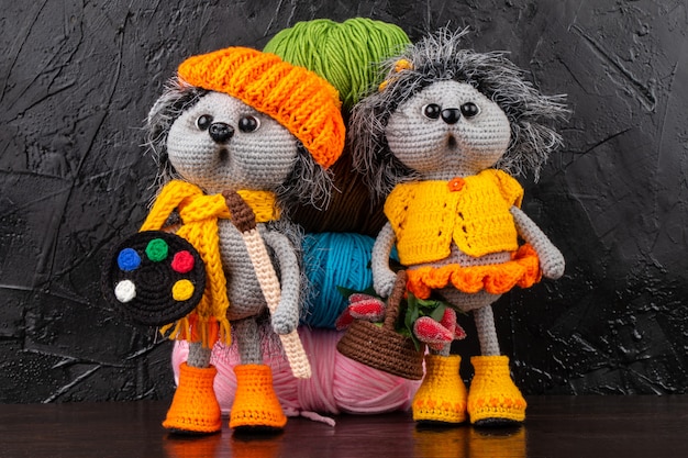 Прикольные вязаные игрушки Amigurumi ручной работы