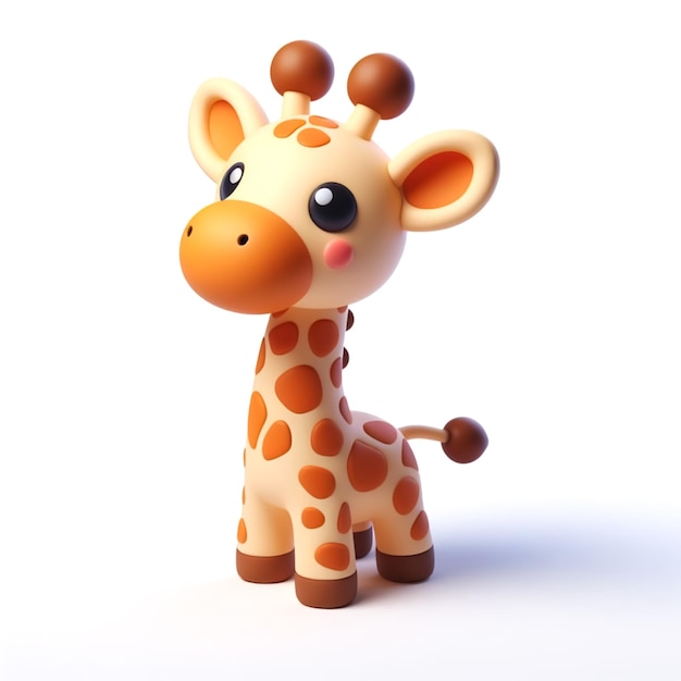 Забавные мультфильмы с младенцами жирафов Детские иллюстрации пригласительные карточки или другие виды использования, созданные ИИ