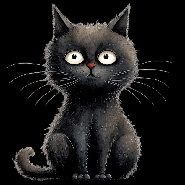 Funny Cat Clipart Graphic PNG