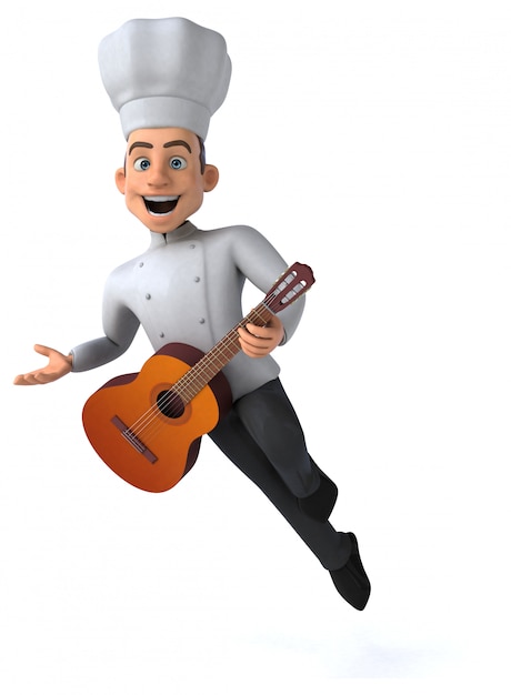 funny chef illustration - 3D Illustration