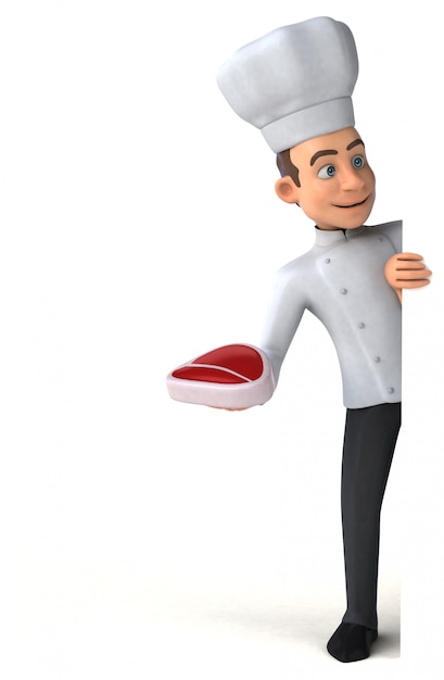 Photo funny chef illustration