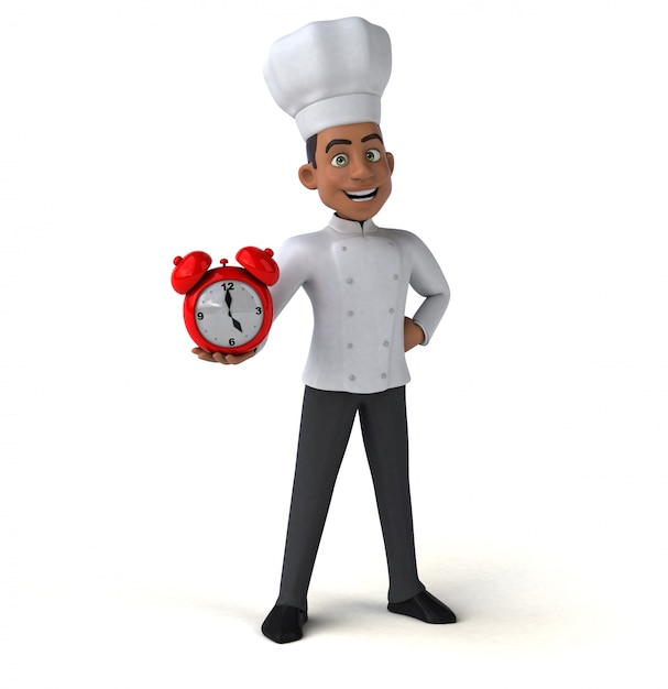 funny chef illustration