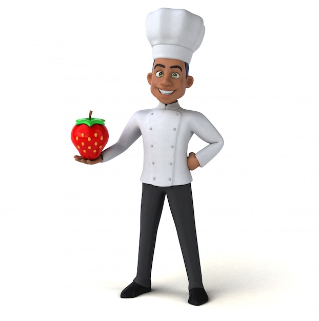 funny chef illustration