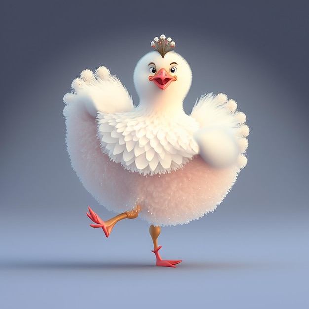 Funny chicken dances like no one is watching ai generated