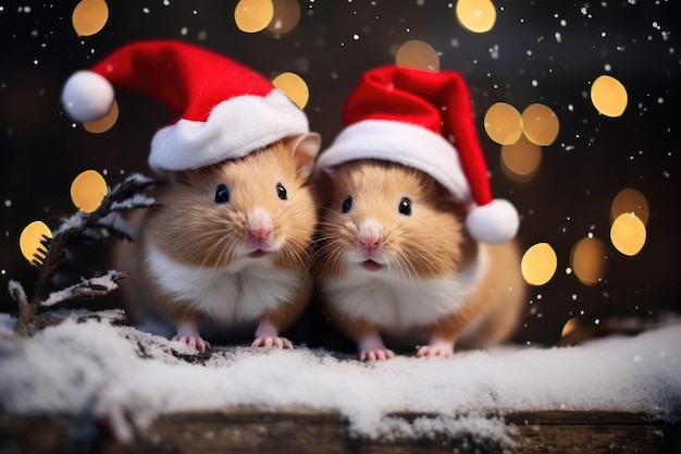 クリスマスのおもしろい動物