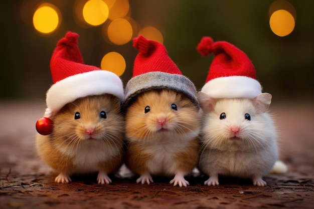 Funny Christmas animals