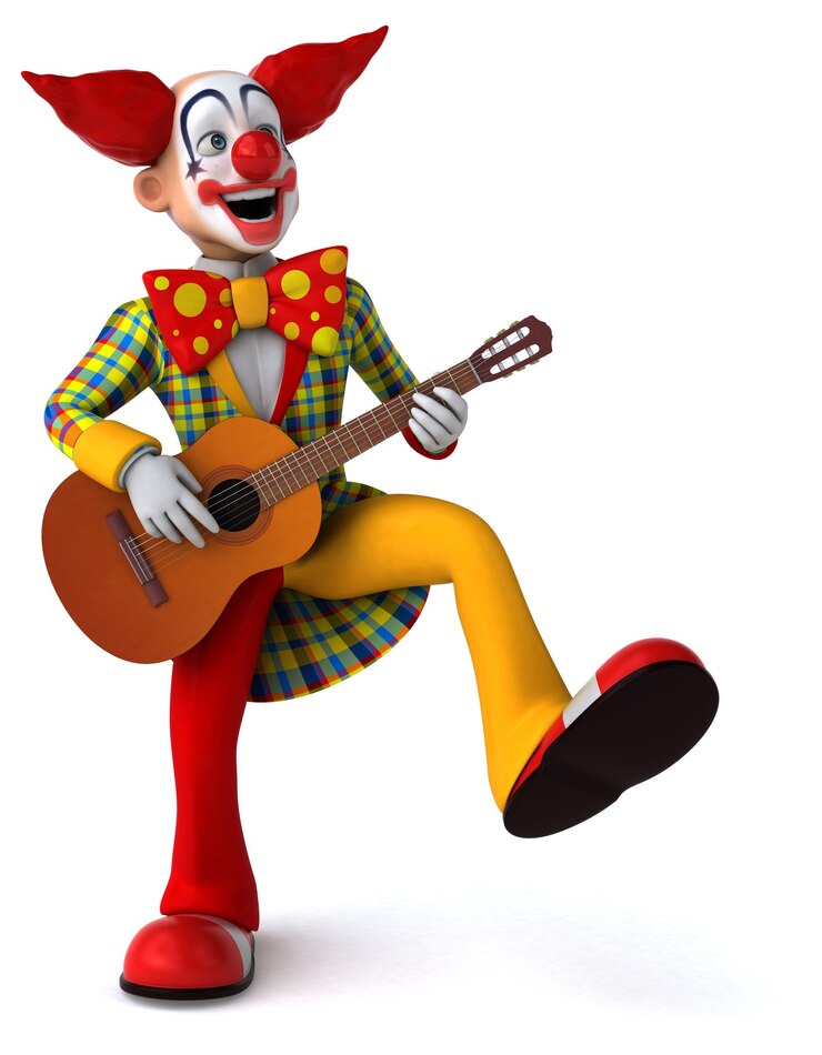 Photo 재미있는 광대 3d 그림