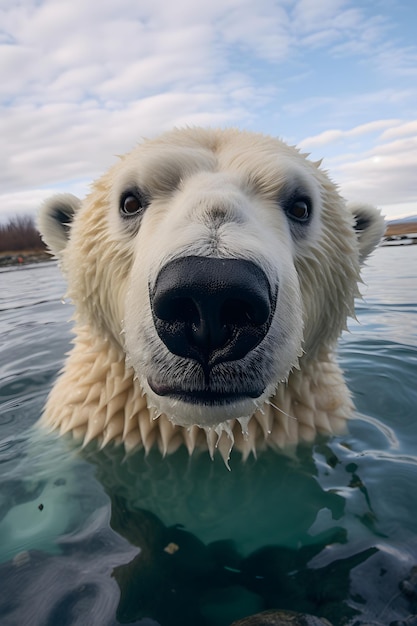 Забавная милая селфи-фотография животных крупным планом