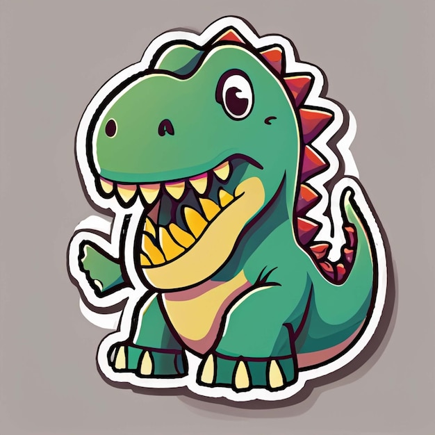 funny cute dragon sticker