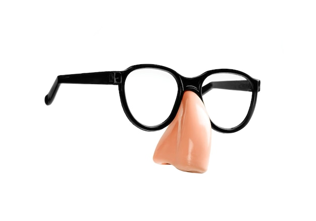 Funny disguise glasses and nose