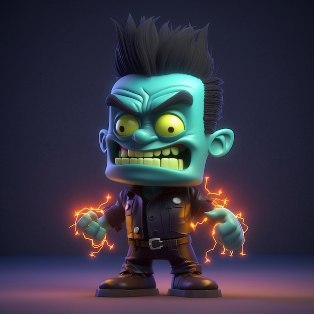 Premium AI Image | Funny Frankenstein Cartoon Character