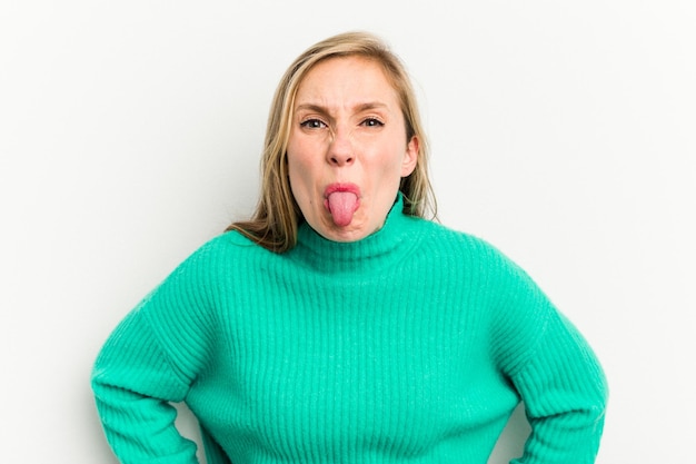  Premium Photo | Funny and friendly sticking out tongue