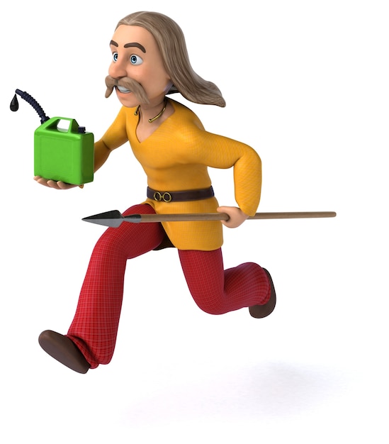 Funny gaulois 3D Illustration