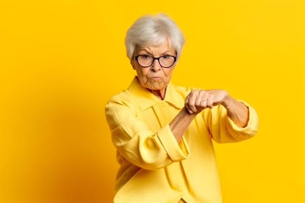 Foto ritratti divertenti di nonne anziane che si vestono elegantemente per un evento speciale