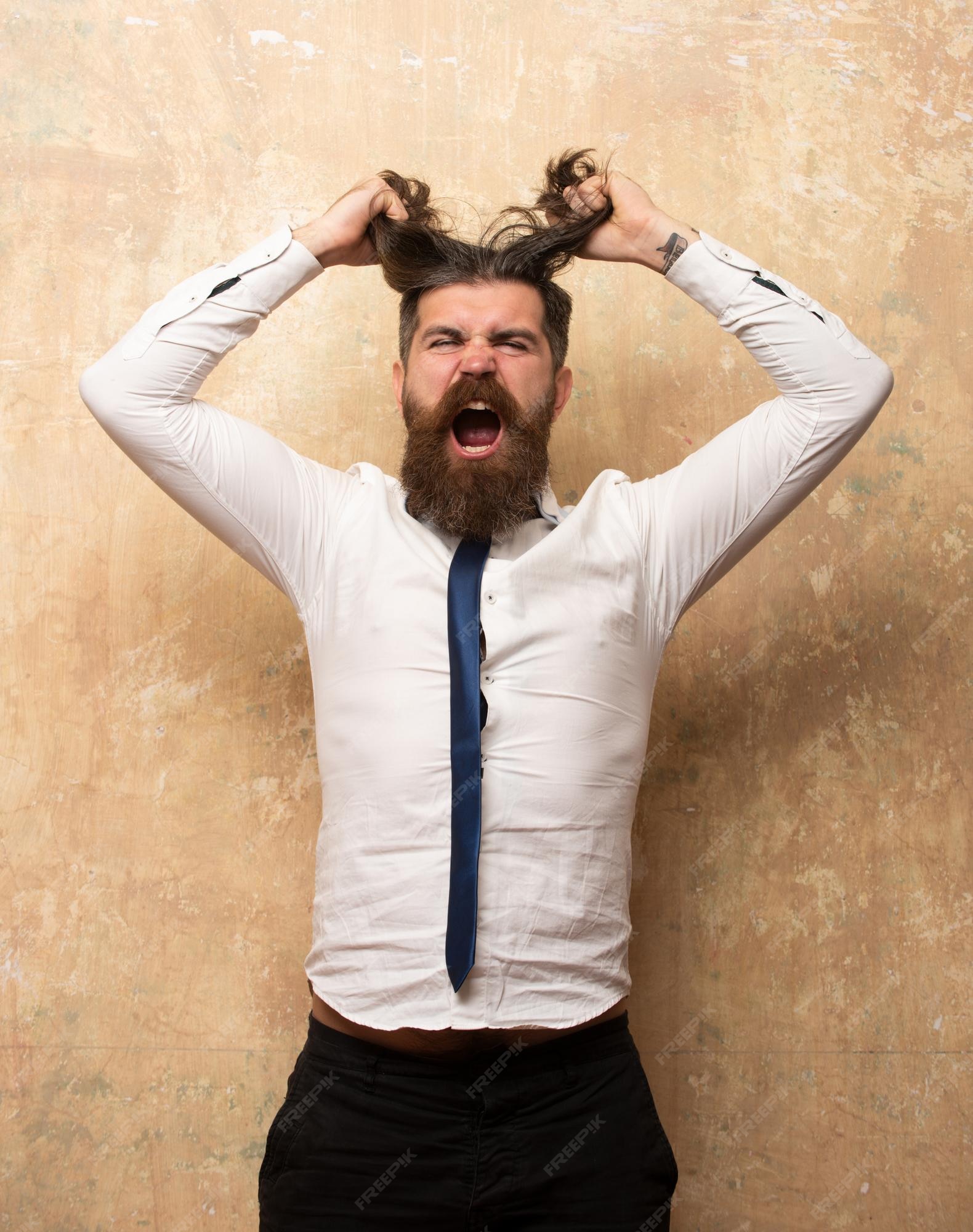 Premium Photo | Funny haircut human facial expressions and emotions hipster man with funny hairstyle modern haircut Premium Photo | Funny haircut human facial expressions and emotions hipster man with funny hairstyle modern haircut