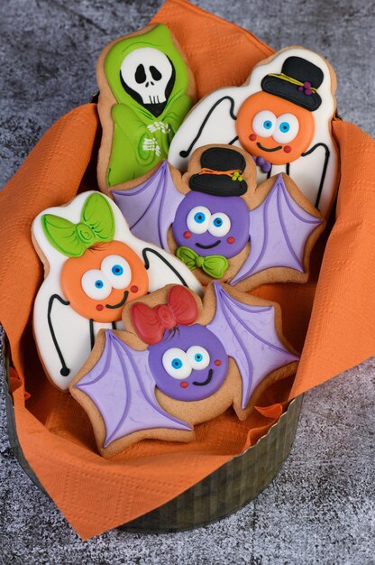 Photo funny halloween cookie