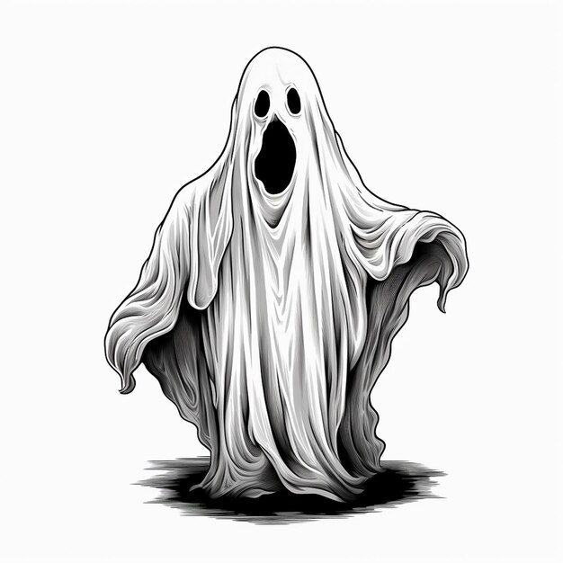 Funny Halloween Phantoms Cartoonish Spirits