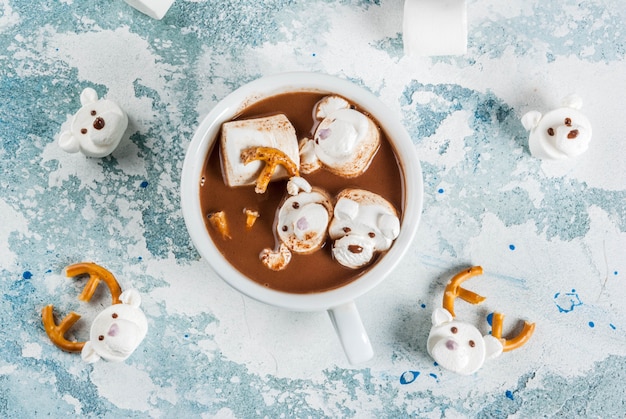 Funny hot chocolate for kids