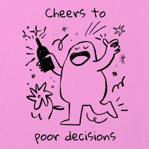 Funny life quote post sjabloon