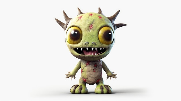 재미있는 괴물 아기 좀비 만화 HD 8K 벽지 스톡 사진 이미지