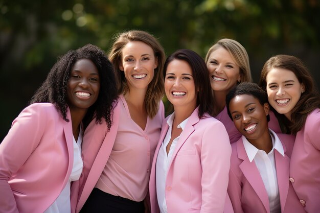 Photo funny multinational women cuddle outdoors