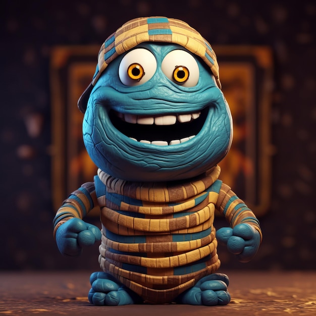 A Funny Mummy Cartoon Character