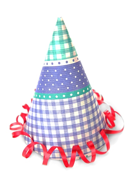 Funny party hat, isolated on white