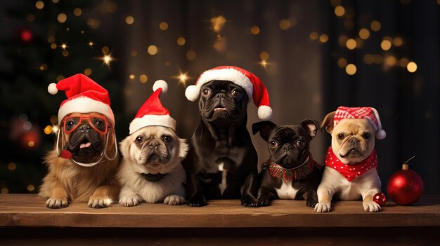 Funny pets for Christmas