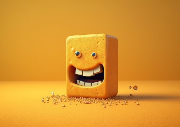 Photo funny yellow face emoji