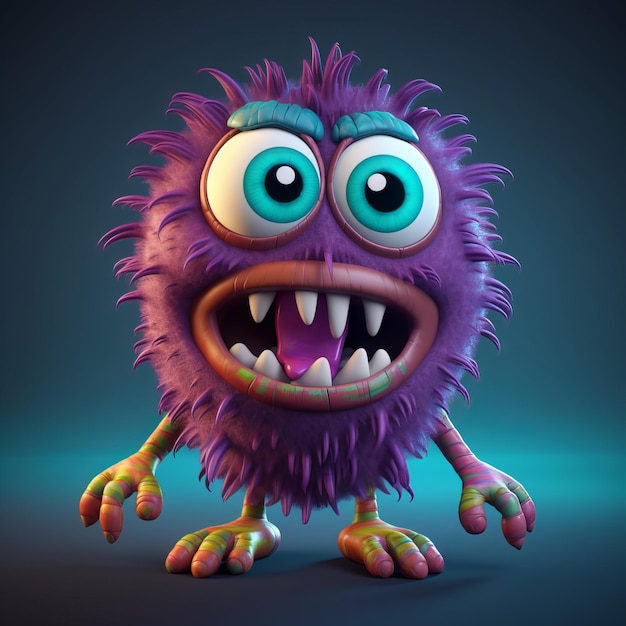 Funny Zombie Cartoon Character