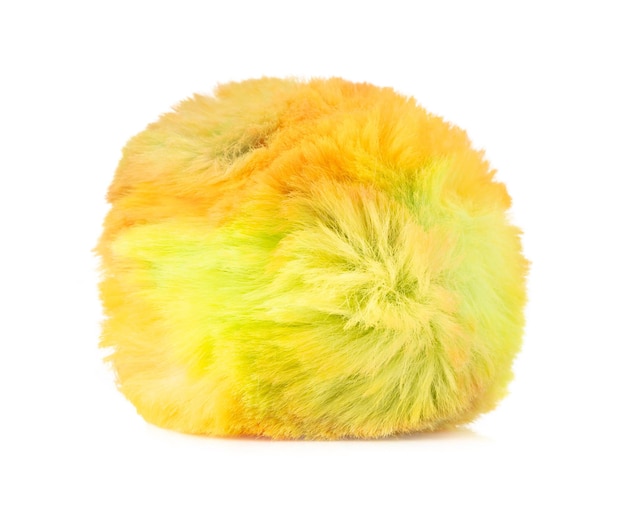 Photo fur ball isolated on white background