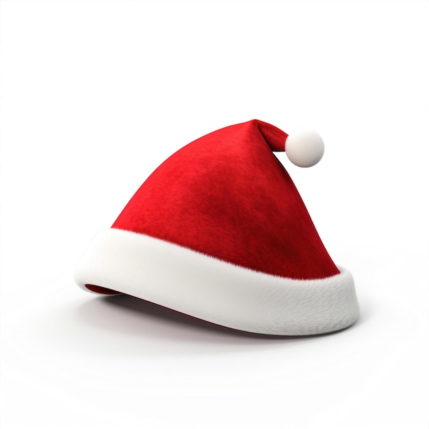 Fur Claus vieren geïsoleerde kerstman winter pet december witte rode kerstman hoed