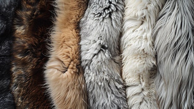 Photo a fur coat with a tag that says  the word  on it