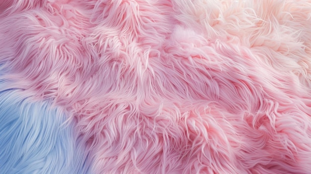 the fur is pink and white