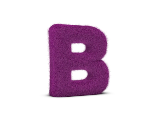毛皮の文字B