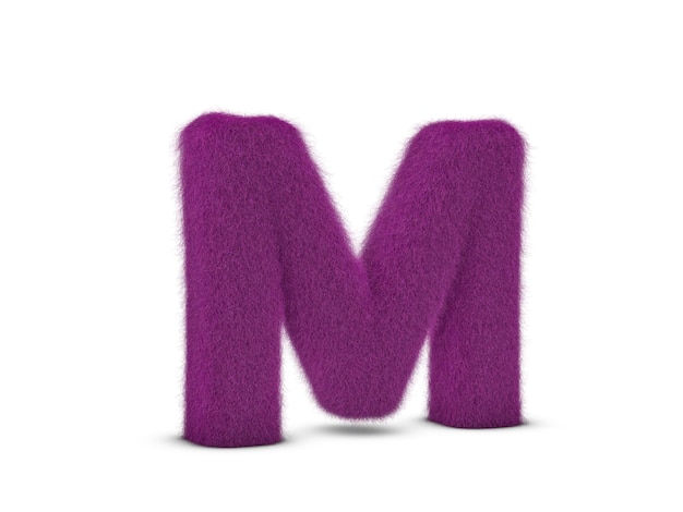 毛皮字母M
